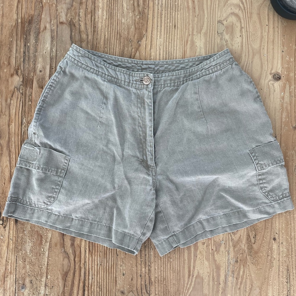 Vintage 100% hemp mid rise shorts